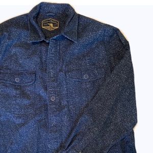Men’s Brushed flannel soft Royal Navy blue speckle